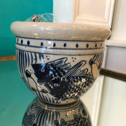 Blue and White Porcelain Planter Pots