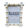 White Bamboo Picture Frame 