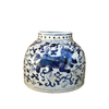 Blue and White Waterdrop Vase with Foodog
