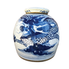 Load image into Gallery viewer, Blue and White Ginger Jar with Dragon Motif