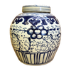 Blue & White Porcelain Eternity Vine Ginger Jar