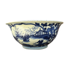 Load image into Gallery viewer, Large Blue and White Bowl with Children Playing Motif
