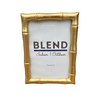 Gold Bamboo Picture Frame 