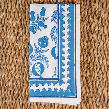 Handcrafted Block Print Cotton Table Napkins | Set of 4
