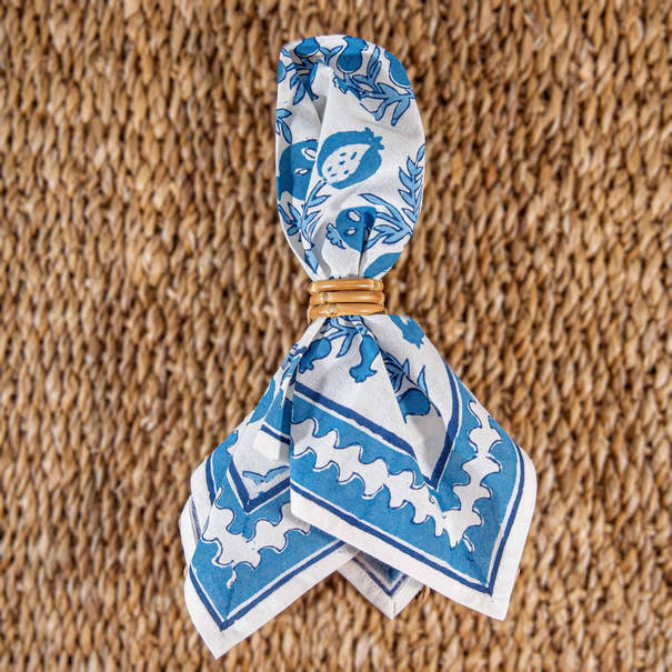 Handcrafted Block Print Cotton Table Napkins | Set of 4