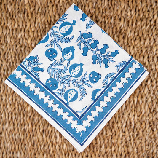 Handcrafted Block Print Cotton Table Napkins | Set of 4