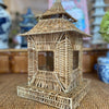 Load image into Gallery viewer, Wicker Pagoda Lantern - Medium