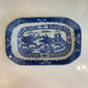 Small Blue and White Plate with Landscape Motif