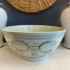 Load image into Gallery viewer, Large Blue and White Bowl with Lotus Motif