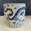 Load image into Gallery viewer, Blue and White Planter with Dragon and Symbol Motif