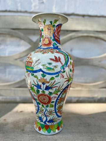 Multicolored Porcelain Vase