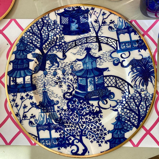 Patterned Enamel Charger