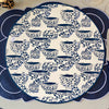 Blue and White Reversible Placemat