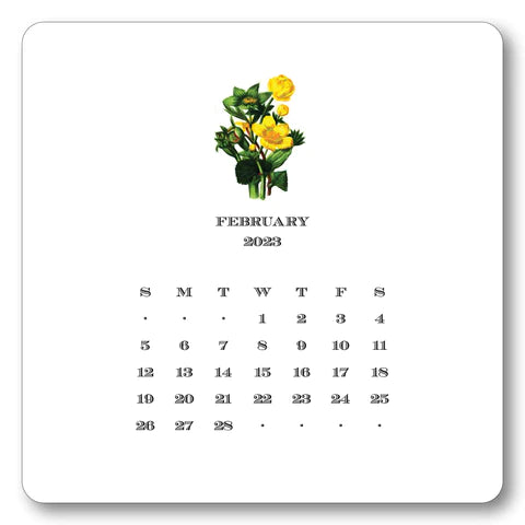 Floral Calendar with Easel