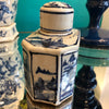 Blue and White mini tea jar