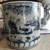 Load image into Gallery viewer, 8” straight wall containers - Brush Pot - Blue and White Reproduction