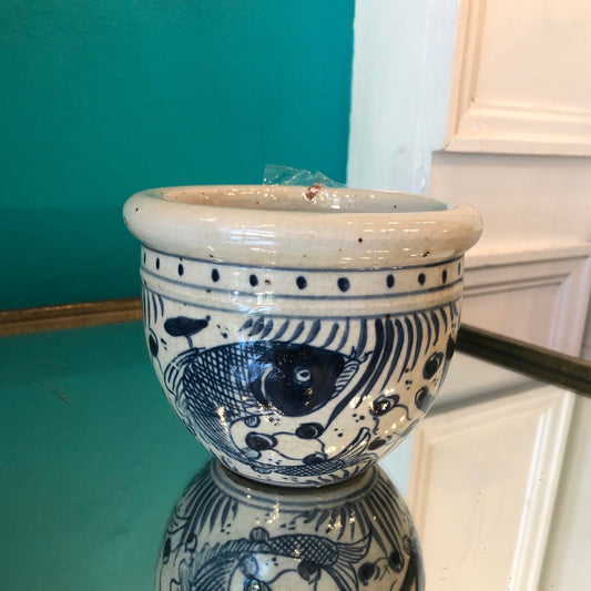 Blue and White Porcelain Planter Pots