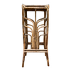 Bamboo plant stand from the front 