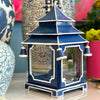 Blue Painted Pagoda Lantern