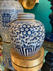 Blue & White Porcelain Eternity Vine Ginger Jar